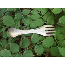 Multi-Purpose 3 in 1 Cutlery unfoldable Titanium Cutlery Tableware Spork /Spoon camping